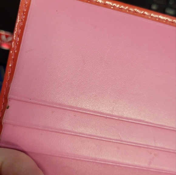 Coach Pink Red Women's Wallet 12.5" x 4" - Picture 9 of 16